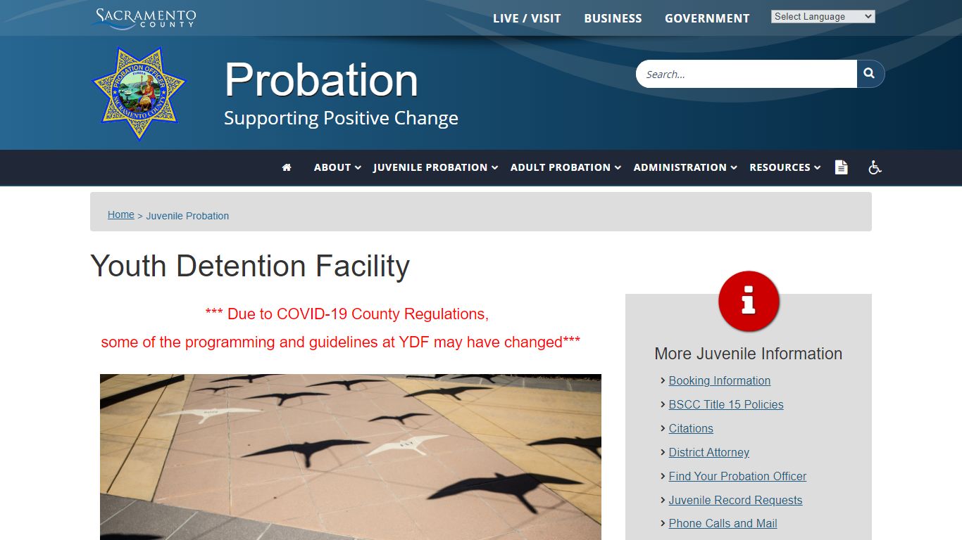 Youth Detention Facility - Sacramento County, California